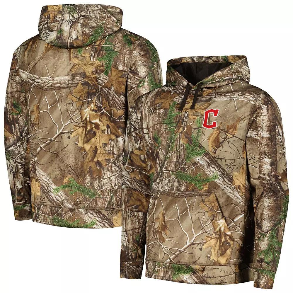 Men's Dunbrooke Camo Cleveland Guardians Champion Realtree Pullover Hoodie, Size: Medium, Grd Green Product Image