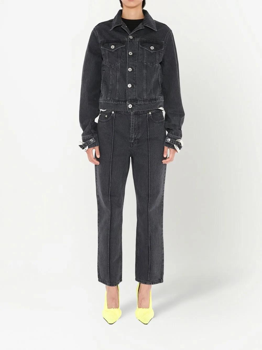 JW ANDERSON J.w. Anderson Chain Link Trucker Jacket In Black Product Image