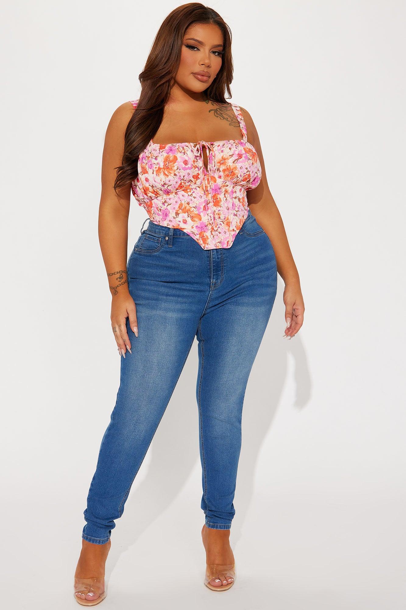Tucson Booty Lifting High Rise Stretch Skinny Jeans - Medium Wash Product Image