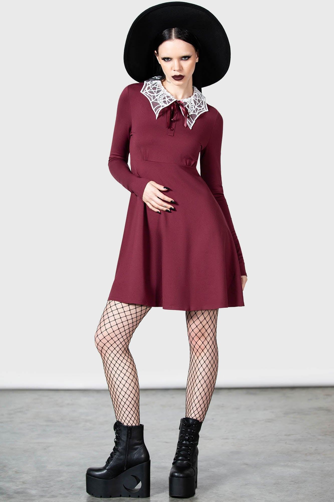 Charmed School Dress [CRIMSON] - Resurrect Female Product Image
