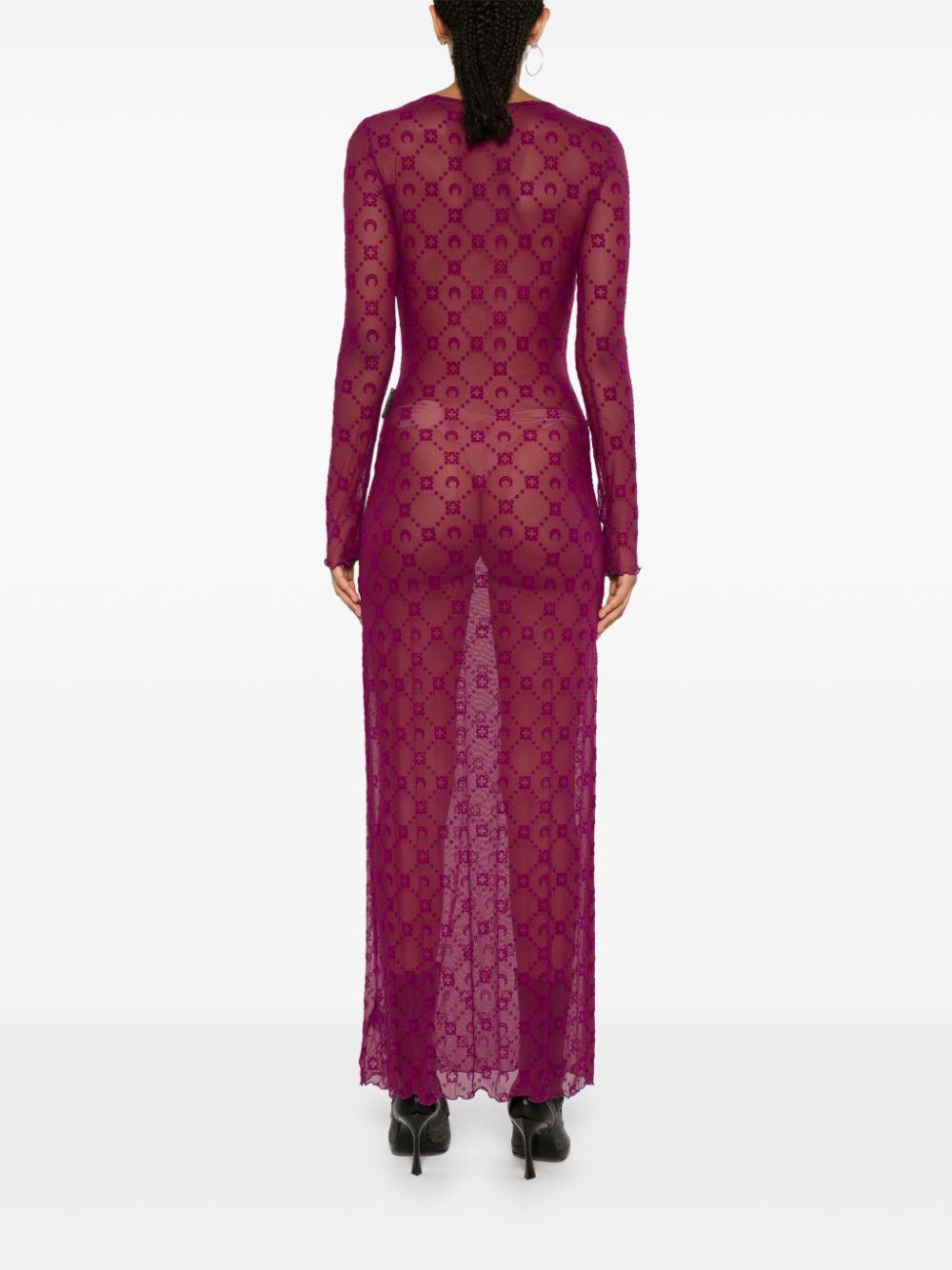 Moonogram mesh maxi dress Product Image