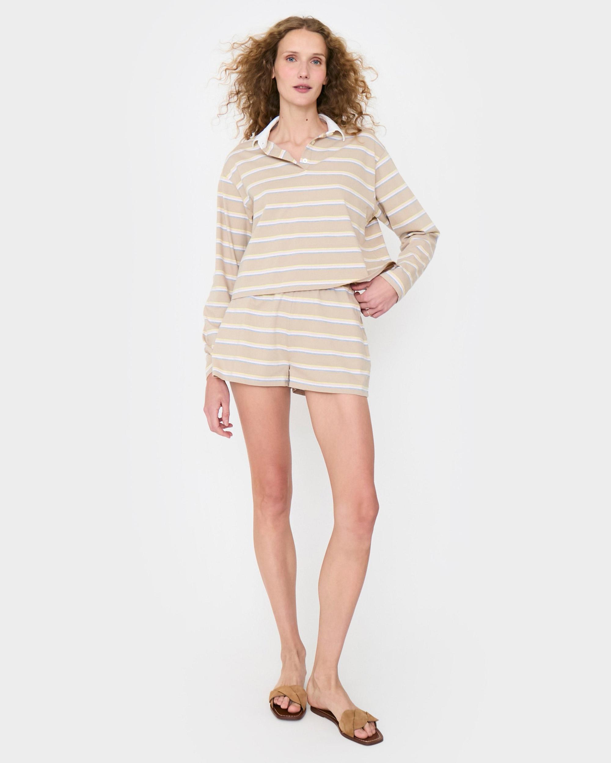 The Short - Sand Multistripe Female Product Image