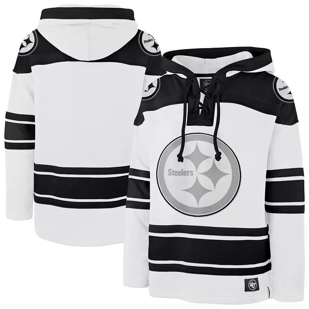 Mens 47 Pittsburgh Steelers After Image Superior Lacer Pullover Hoodie Product Image