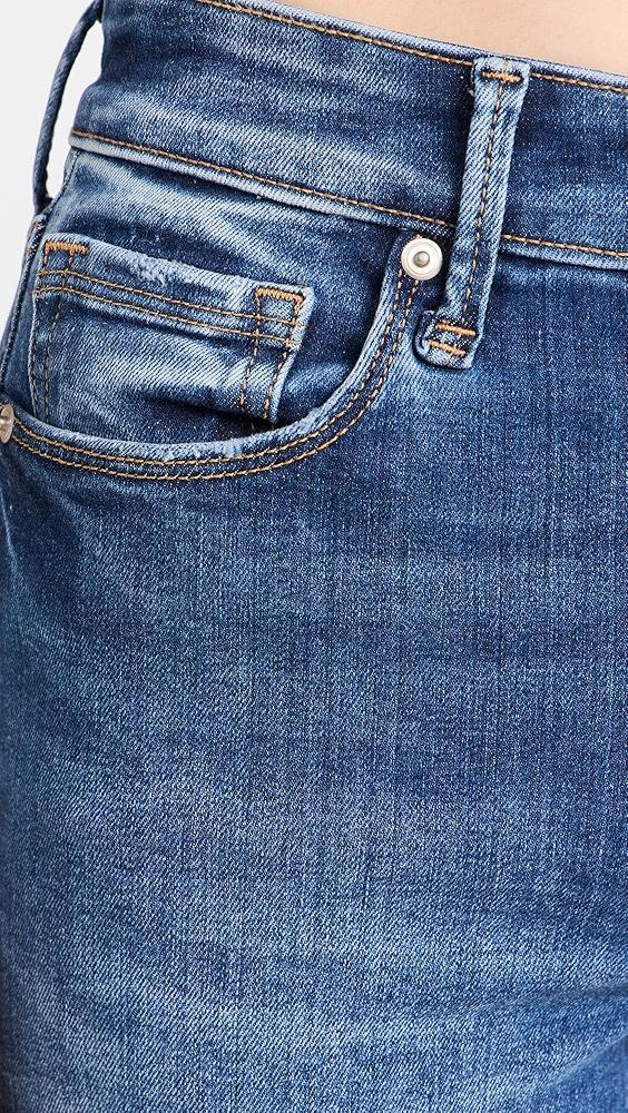 Good American Always Fits Good Legs Bermuda Raw Hem Shorts | Shopbop Product Image