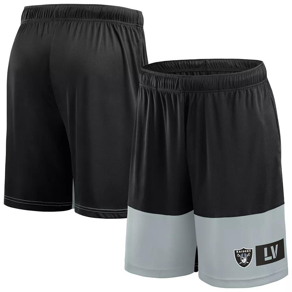 Men's Fanatics Black/Silver Las Vegas Raiders Best of the Best Performance Shorts, Size: 4XB, Lvr Black Product Image