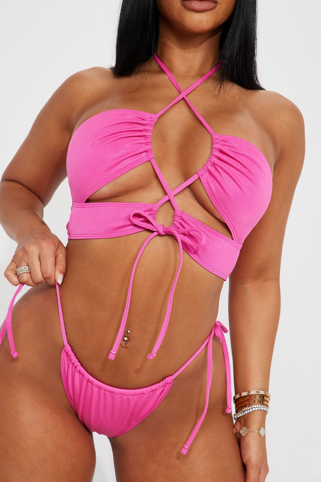 Party On The Beach 3 Piece Sunsuit - Magenta Product Image