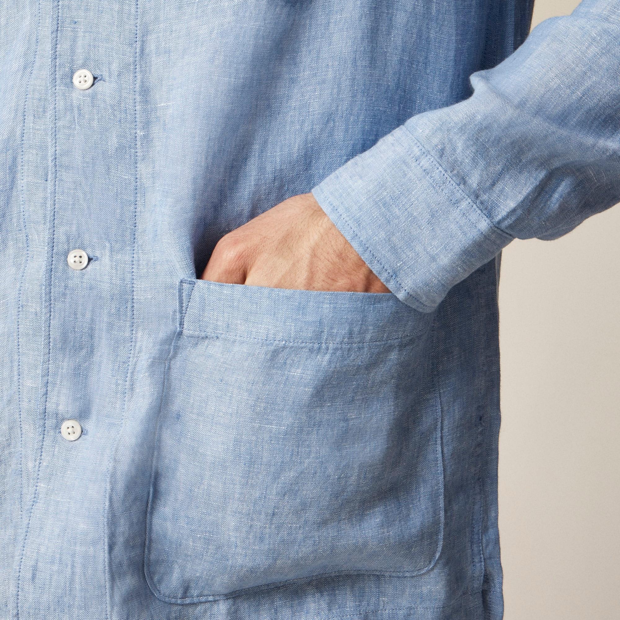 Baird McNutt Irish linen camp-collar shirt Product Image