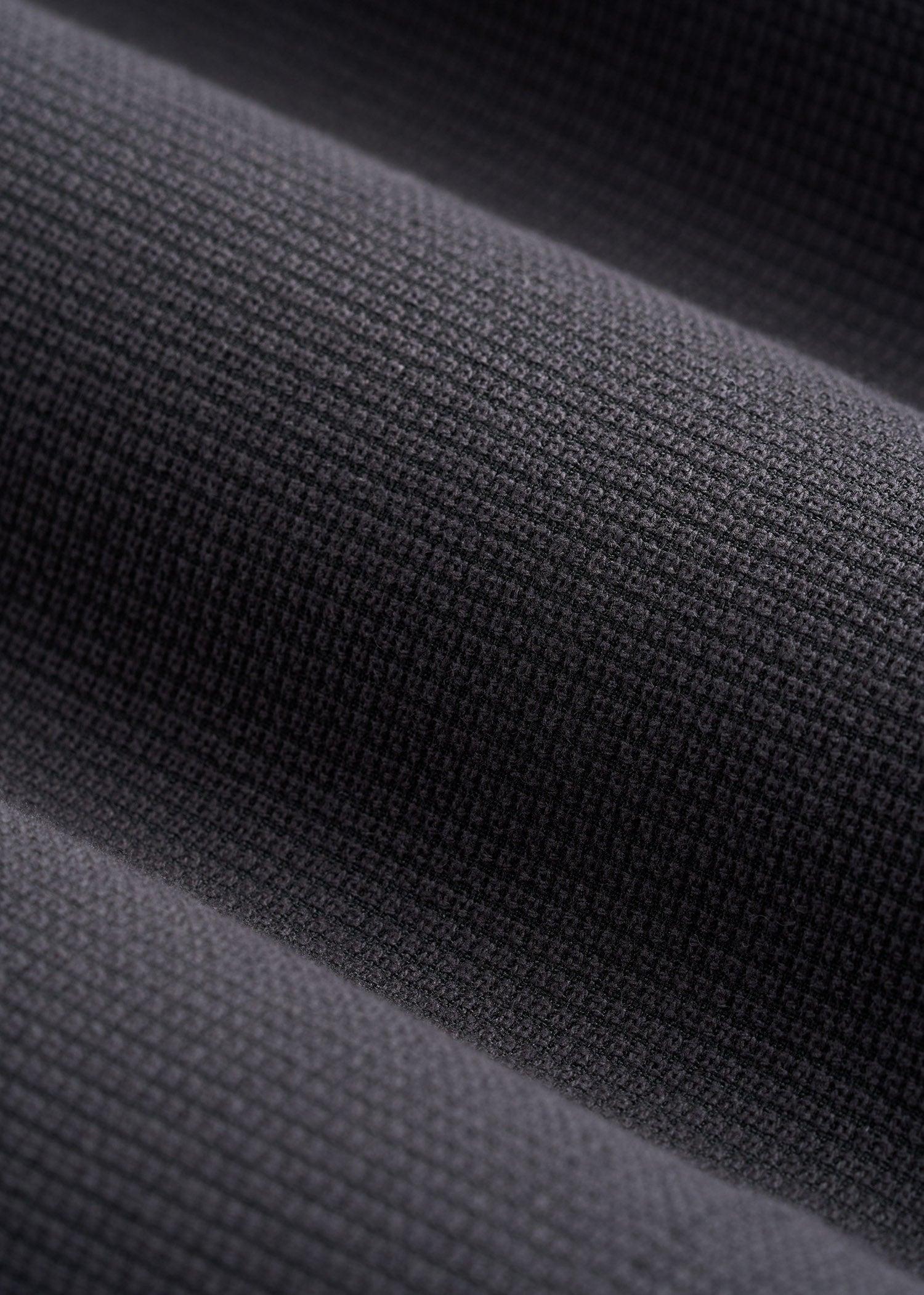 Textured Garment Washed Stretch Cotton Suit Pants for Tall Men in Iron Grey Product Image