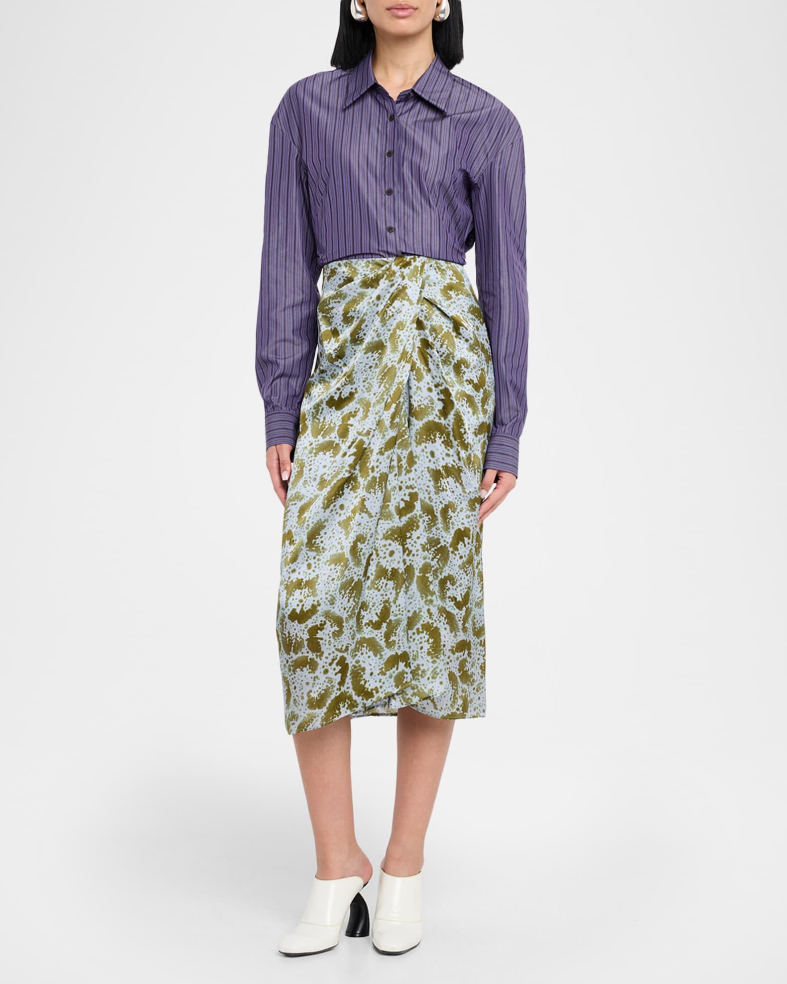 Cenny Striped Slim Button-Down Shirt Product Image