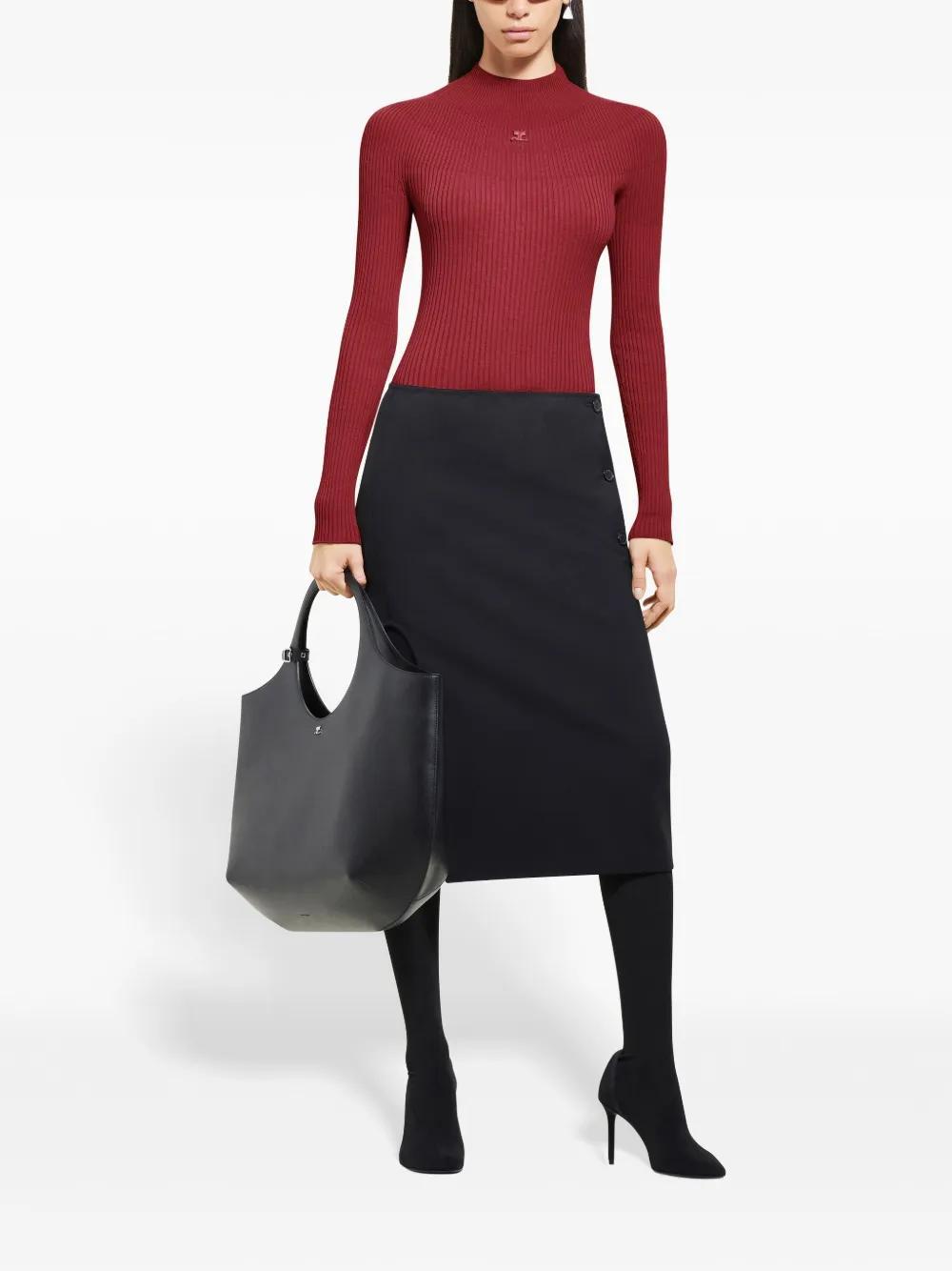 COURRÈGES Solar Sweater In Red Product Image