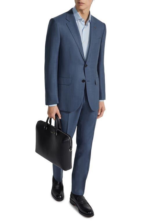 ZEGNA Dark Avio Blue Centoventimila Wool Suit In Bleu Avio Foncé Product Image