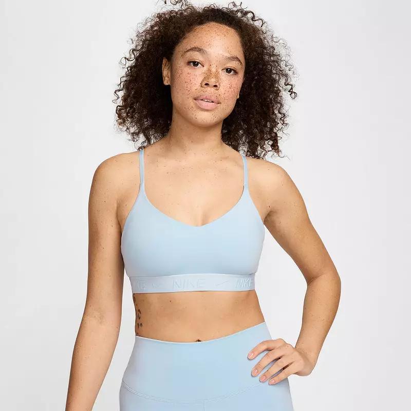 Nike Indy Light Support Padded Sports Bra, Women's, Size: XXL, Armory Blue Product Image
