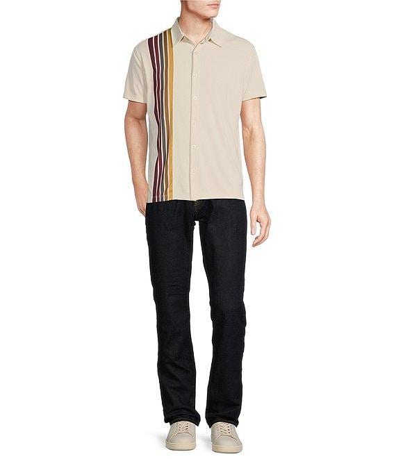 Cremieux Premium Denim Relaxed Straight Fit Dark Wash Stretch Jeans Product Image