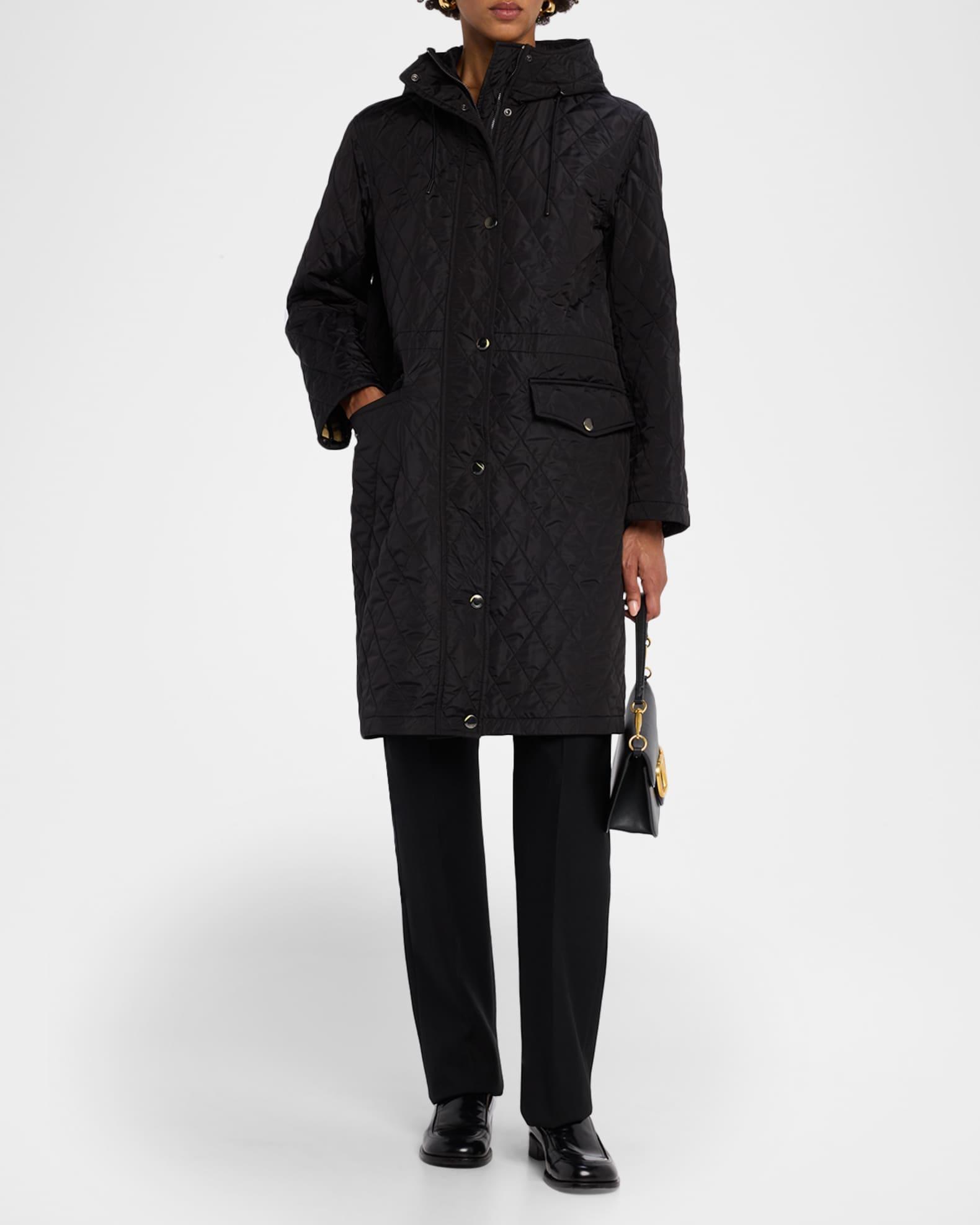 Hillgate Quilted Long Hooded Jacket Product Image
