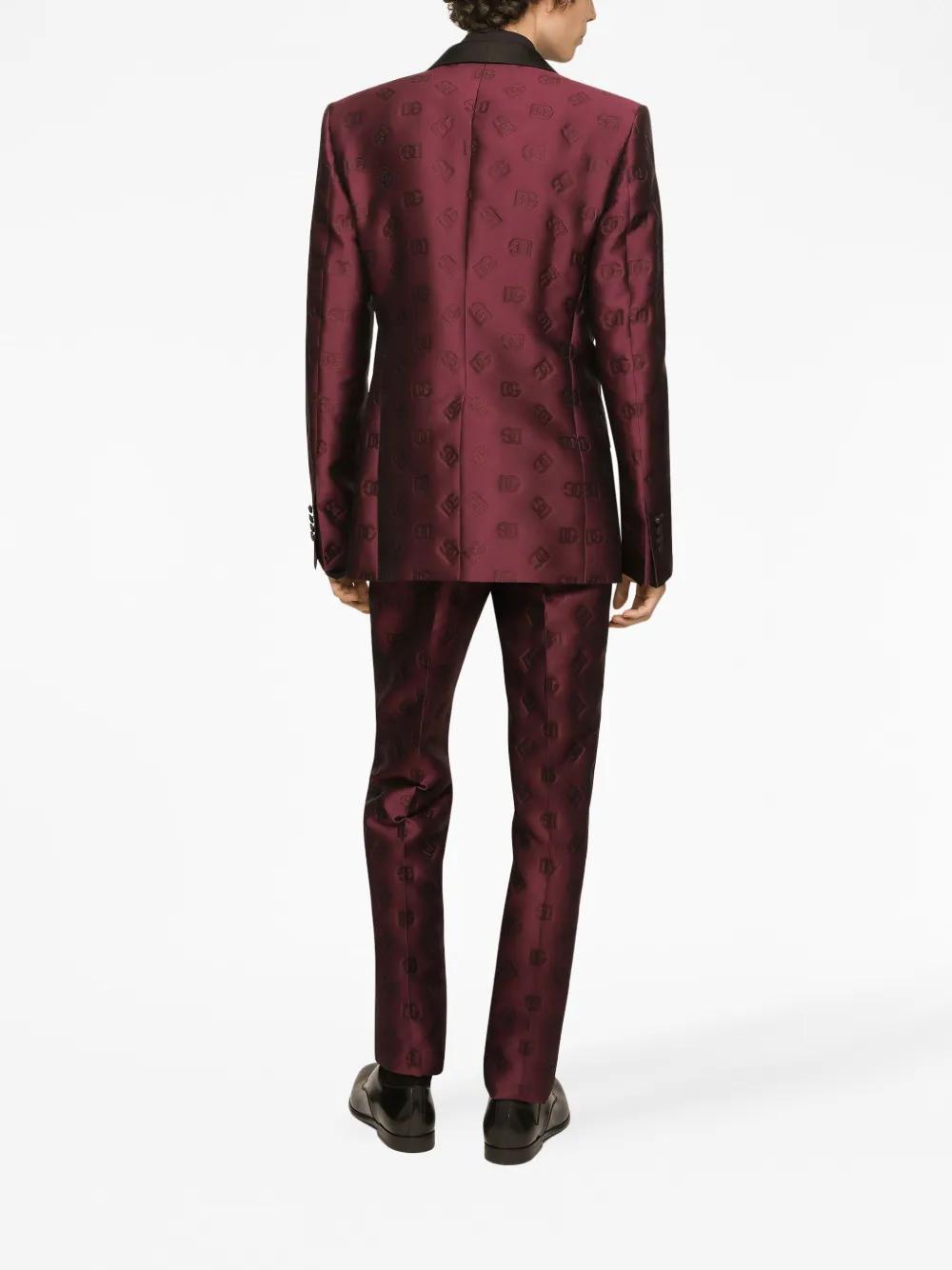 monogram-jacquard tuxedo suit Product Image
