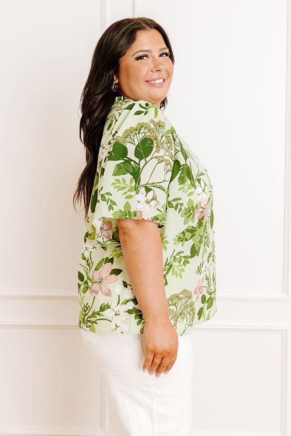 Small Town Charm Floral Top Curves Product Image