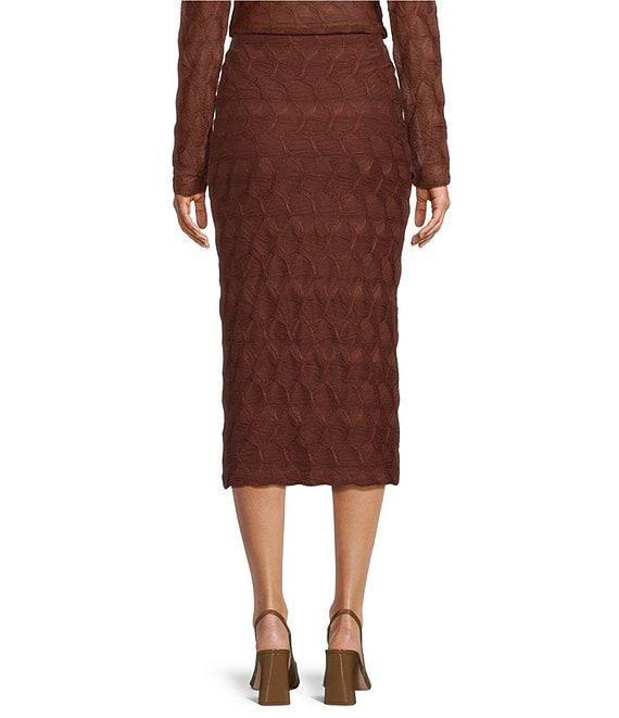 Antonio Melani Evangeline Puckered Jacquard Coordinating Pencil Midi Skirt Product Image