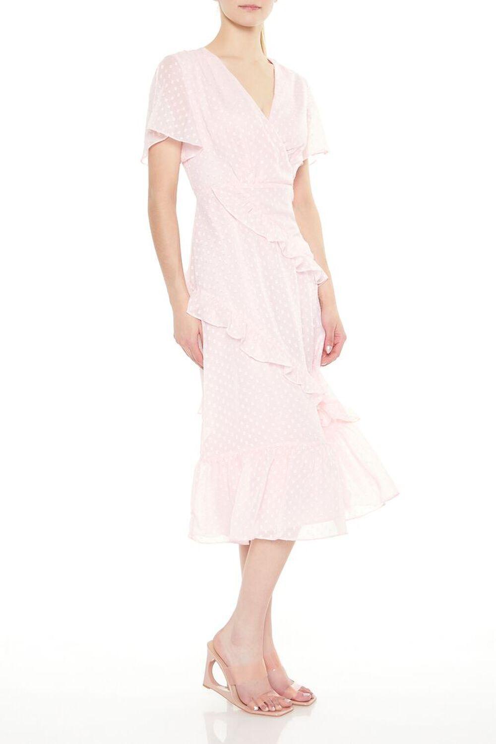 Chiffon Ruffle-Trim Midi Dress | Forever 21 Product Image