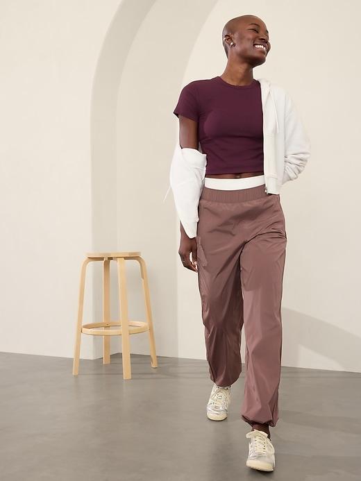 Signature Rib Crop Tee Product Image