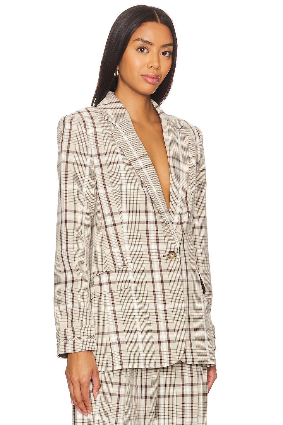 Lillie Peak Lapel Single Breasted Blazer SIMKHAI Product Image