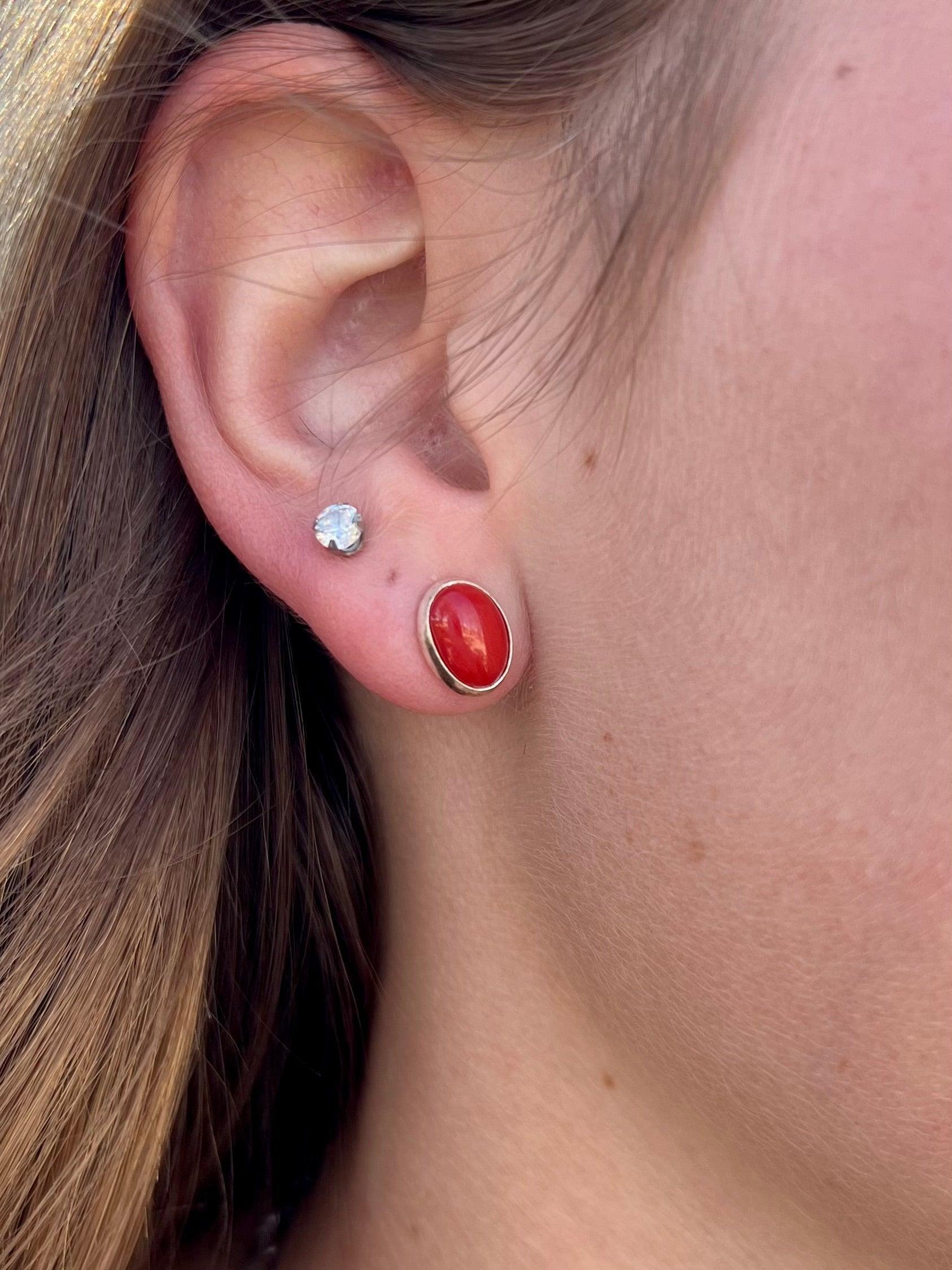 Komatiite Navajo Handcrafted Sterling Earring Product Image