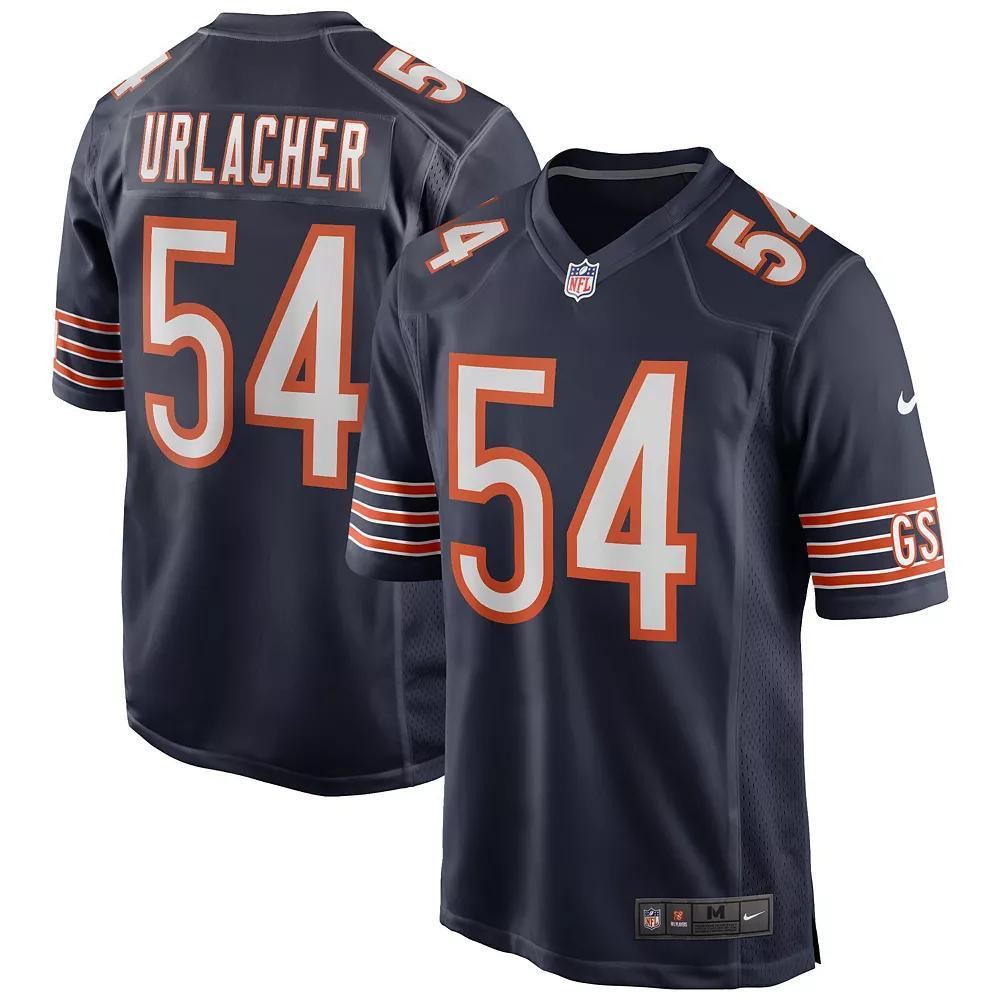Men's Nike Brian Urlacher Navy Chicago Bears Game Retired Player Jersey, Size: Large, Blue Product Image