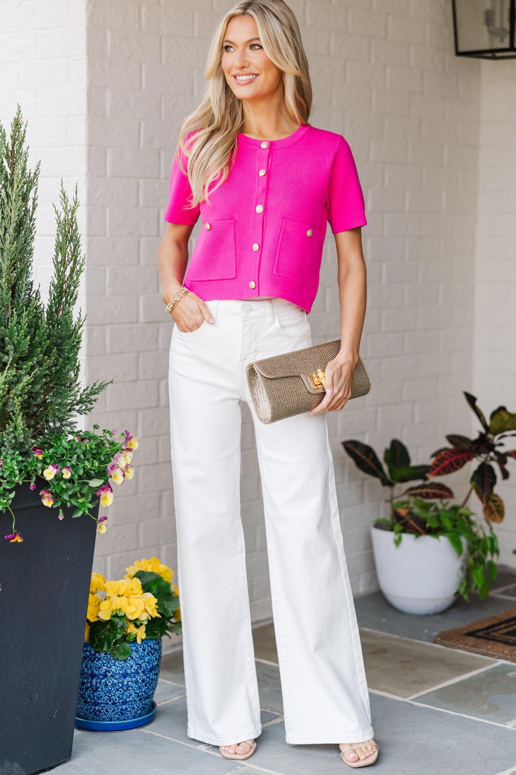 The Traveler Hot Pink Cardigan Female Product Image