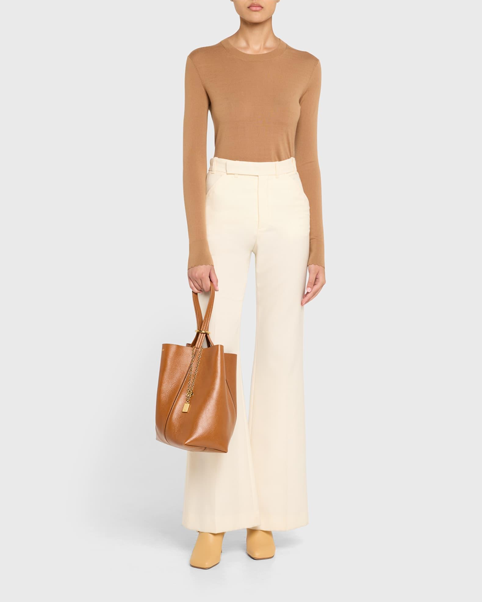 Spin Medium Tote Bag in Leather  Product Image