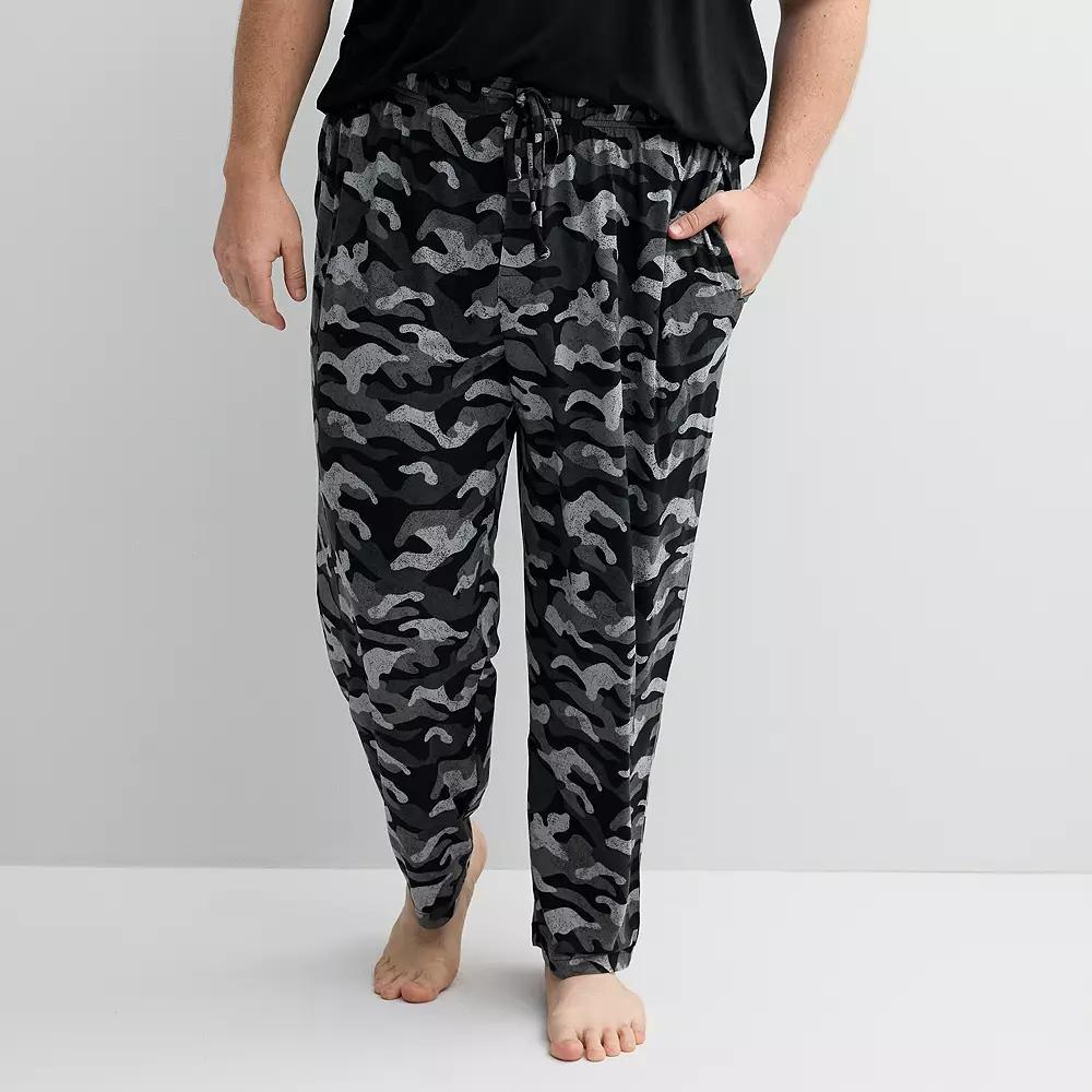 Big & Tall Sonoma Goods For Life® Supersoft Pajama Pants, Men's, Size: Large Tall, Blue Space Dye Product Image