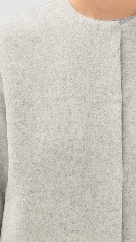 Vince Double Wool Collarless Jacket | Shopbop Product Image