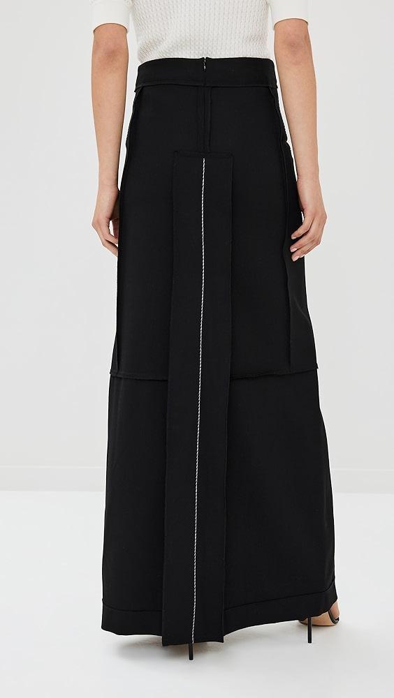 Victoria Beckham Deconstructed Floor Length Skirt | Shopbop Product Image