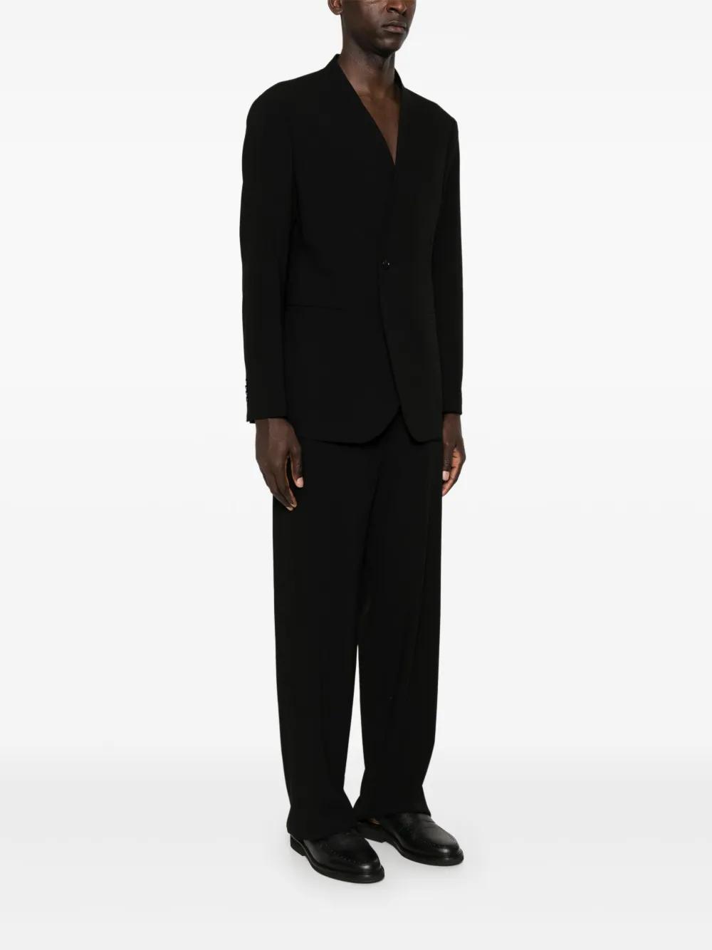 single-breasted virgin wool suit Product Image