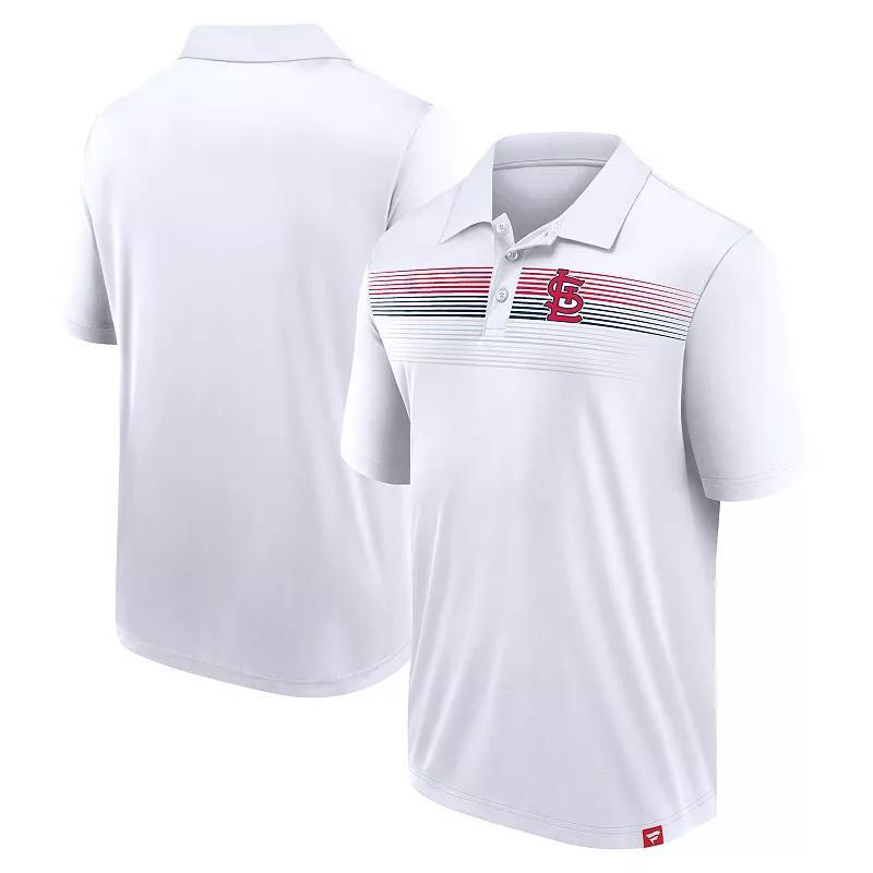 Men's Fanatics Branded White St. Louis Cardinals Big & Tall Victory For Us Interlock Polo, Size: 3XLT Product Image