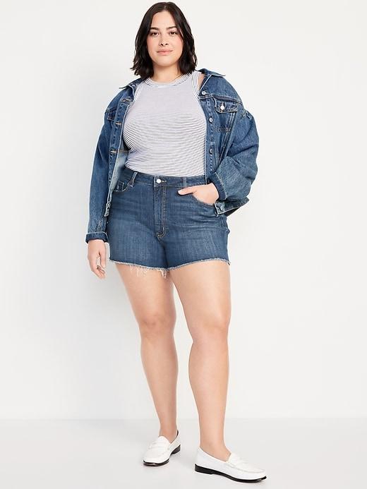 High-Waisted OG Cut-Off Jean Shorts -- 3-inch inseam Product Image
