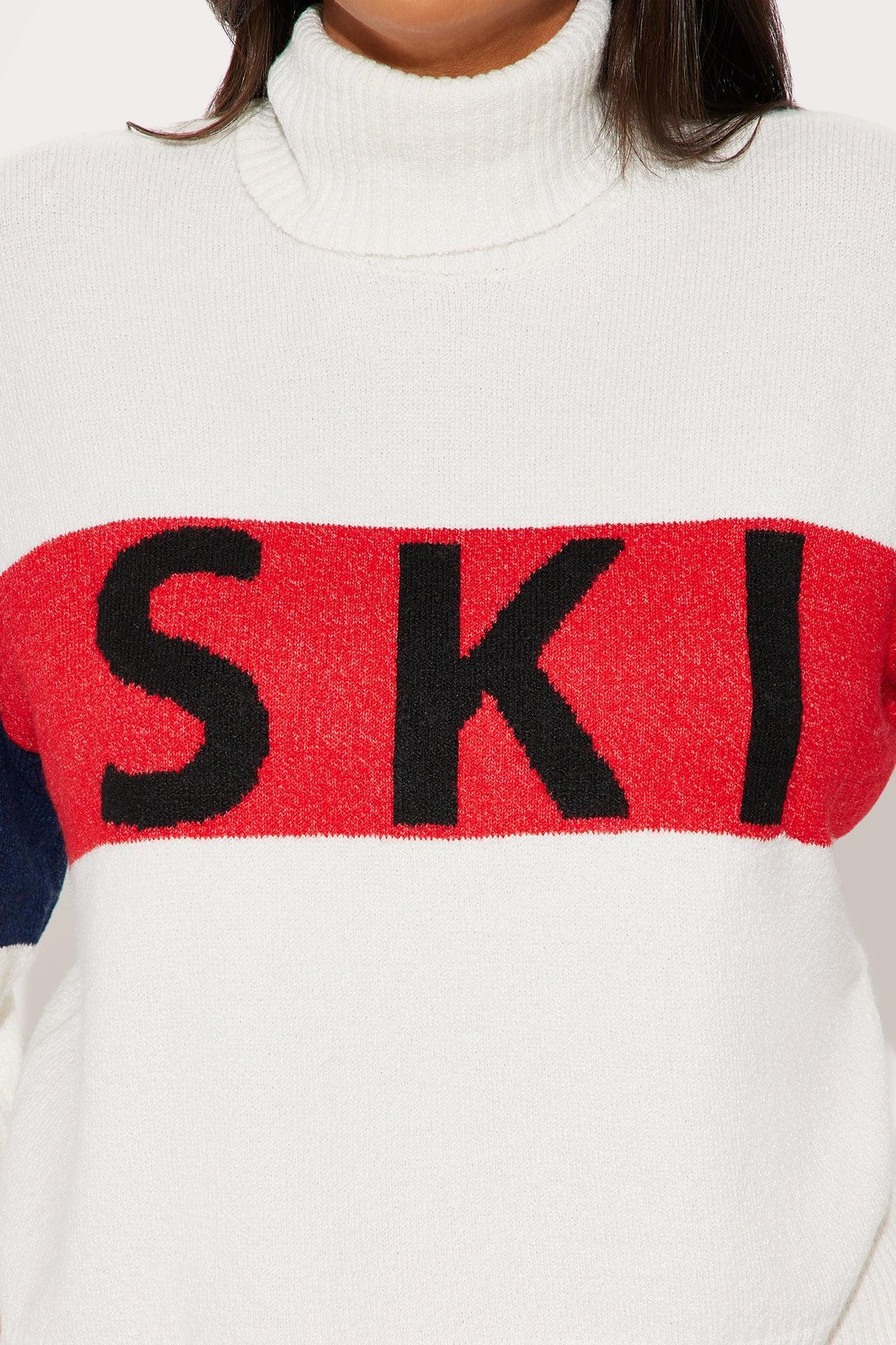 Ski Color Block Sweater - Ivory/combo Product Image