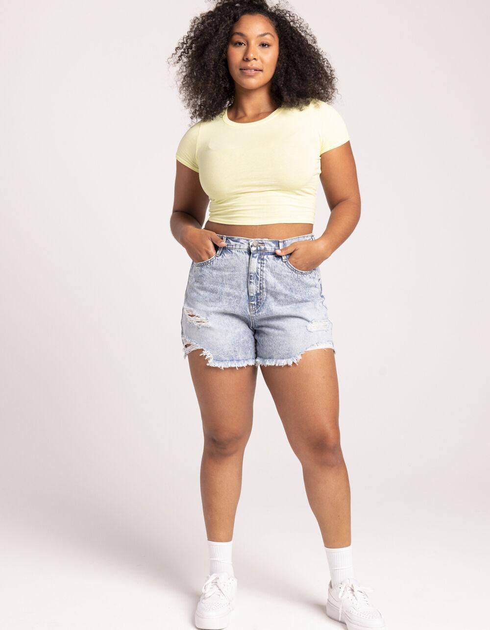 RSQ Destroy Womens Denim Shorts Product Image