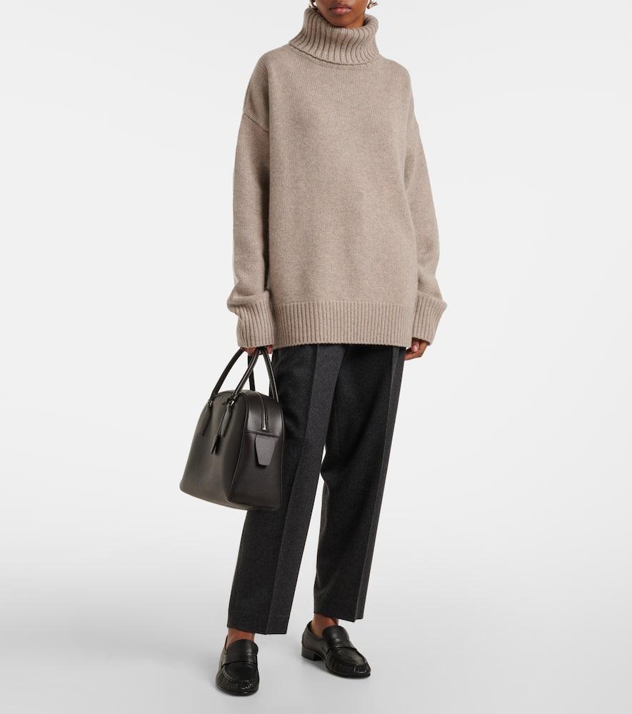 EXTREME CASHMERE N°20 Cashmere Turtleneck Sweater In Grey Product Image