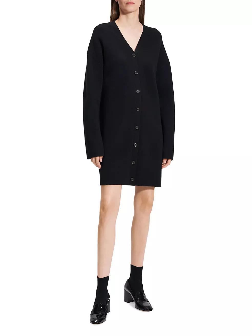 Wool-Cashmere Cardigan Minidress Product Image