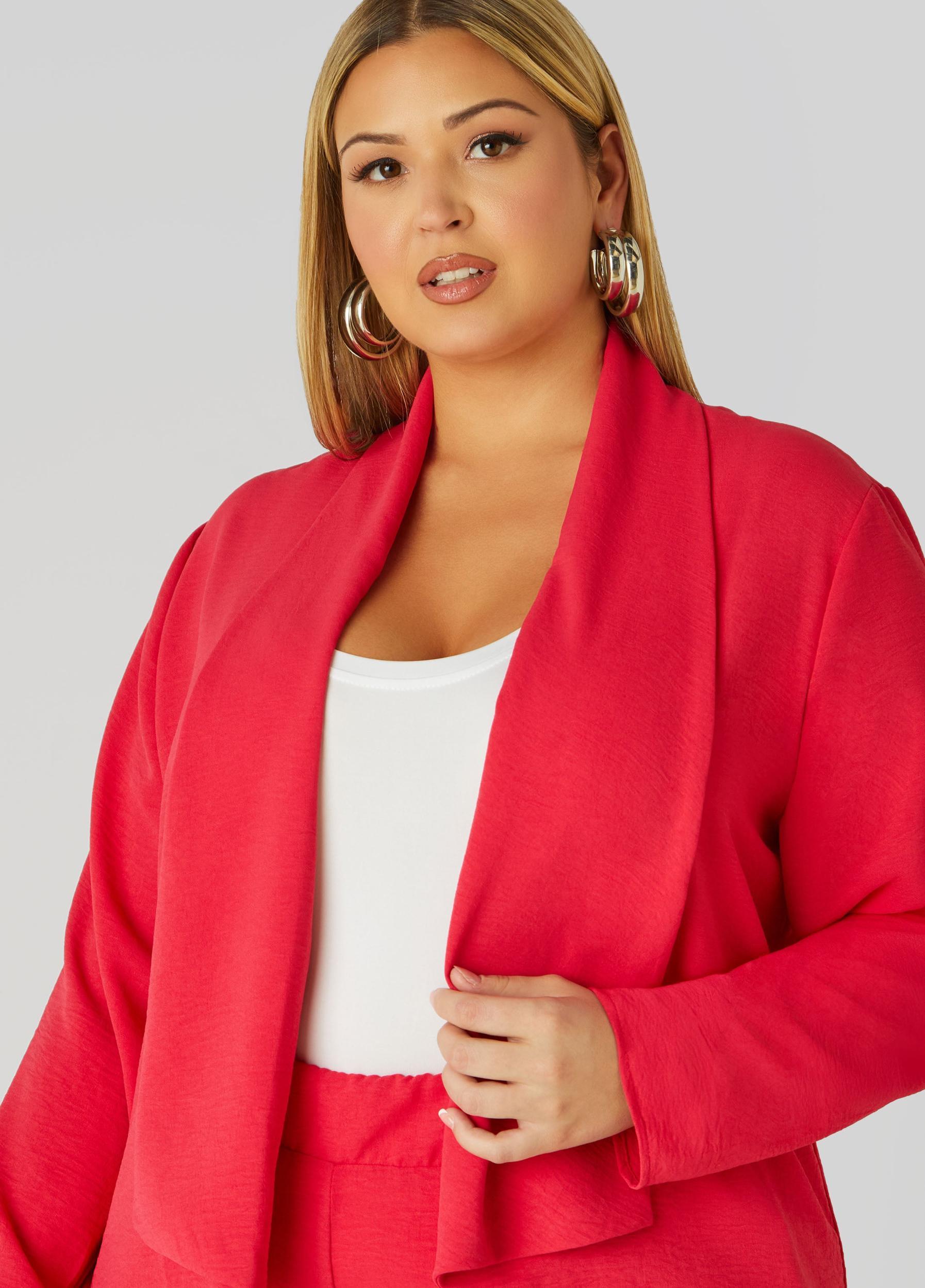 Draped Textured Jacket Product Image