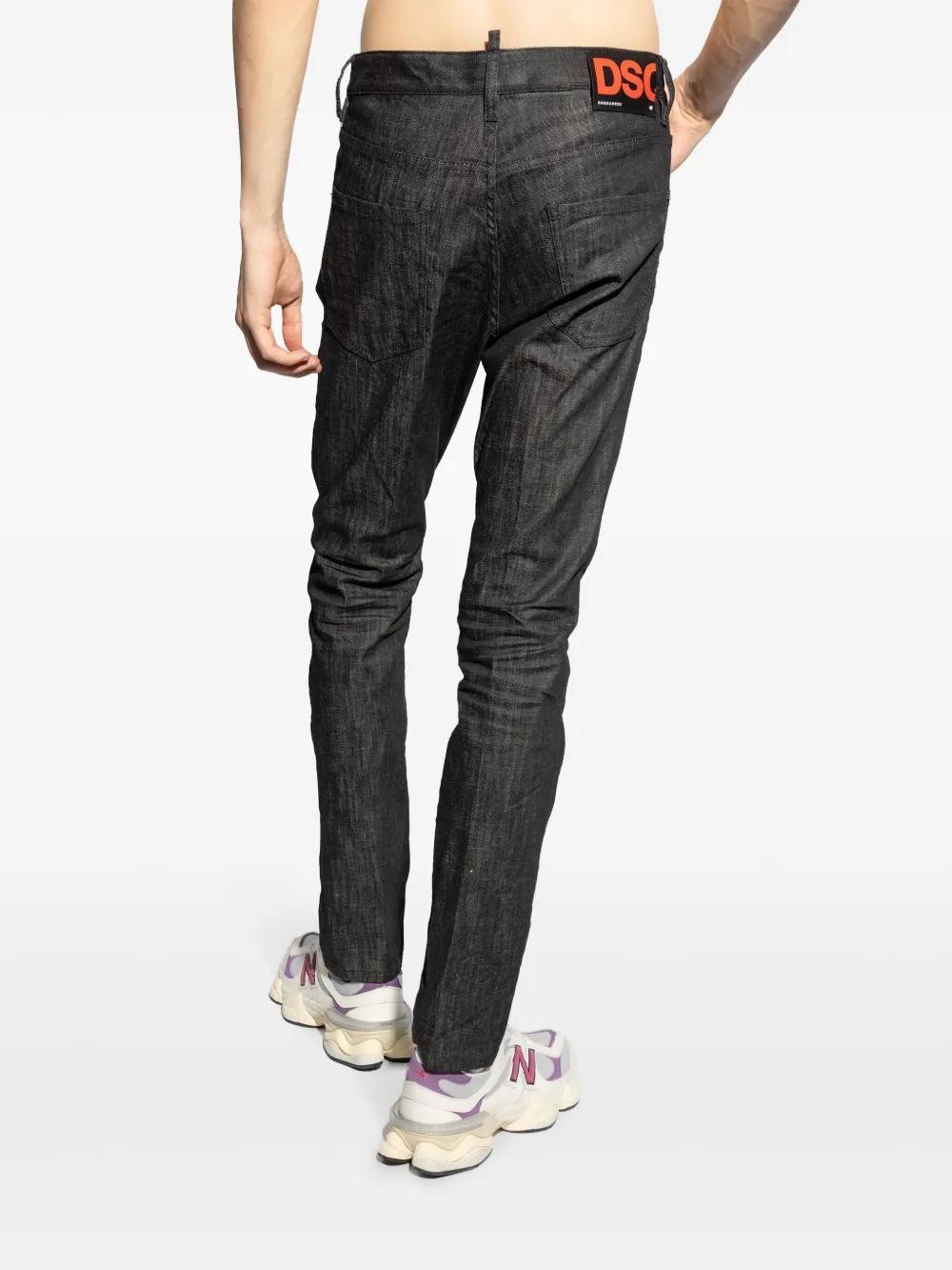 logo-patch cotton jeans Product Image