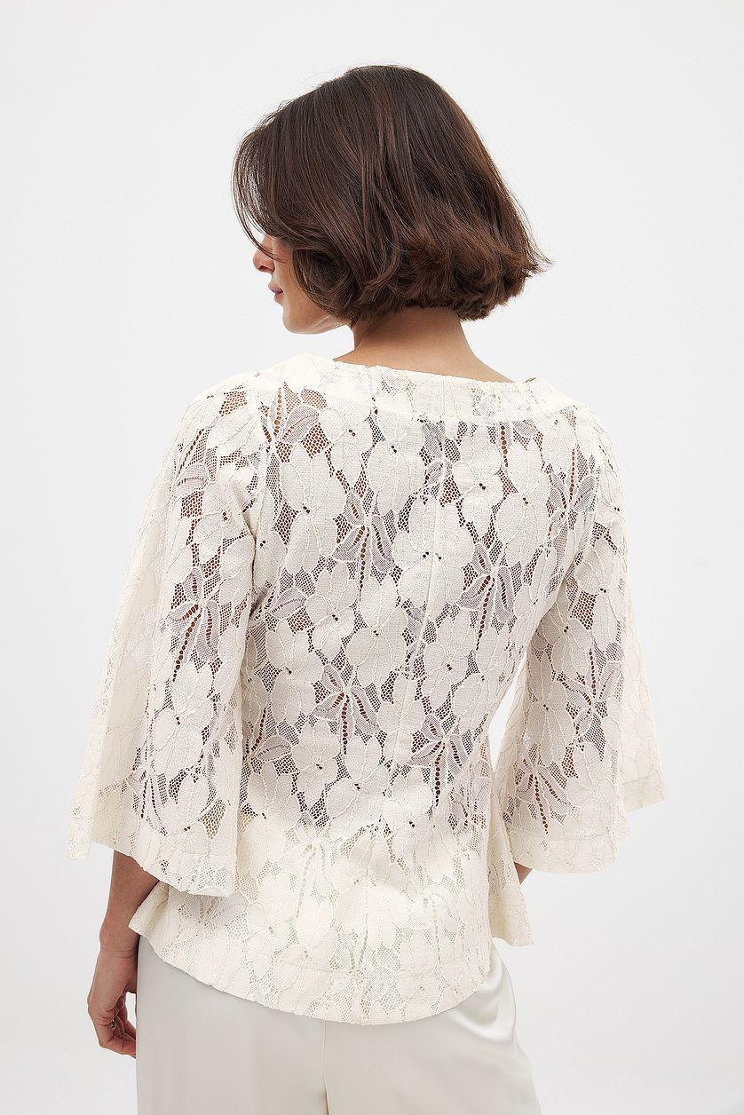 Short Sleeve Tie Top Product Image