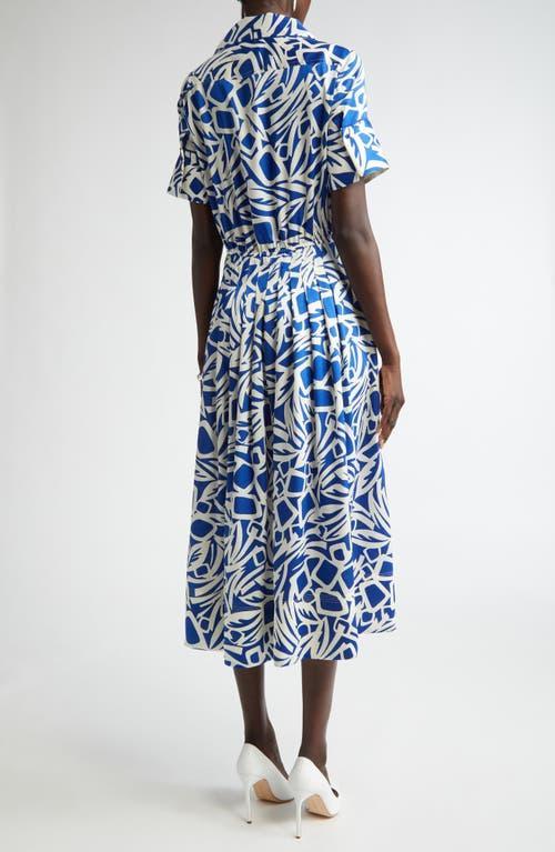 ST JOHN Vintage Botanical Print Dress In Saiv Product Image