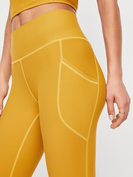 High-Waisted PowerSoft Crop Pocket Leggings Product Image