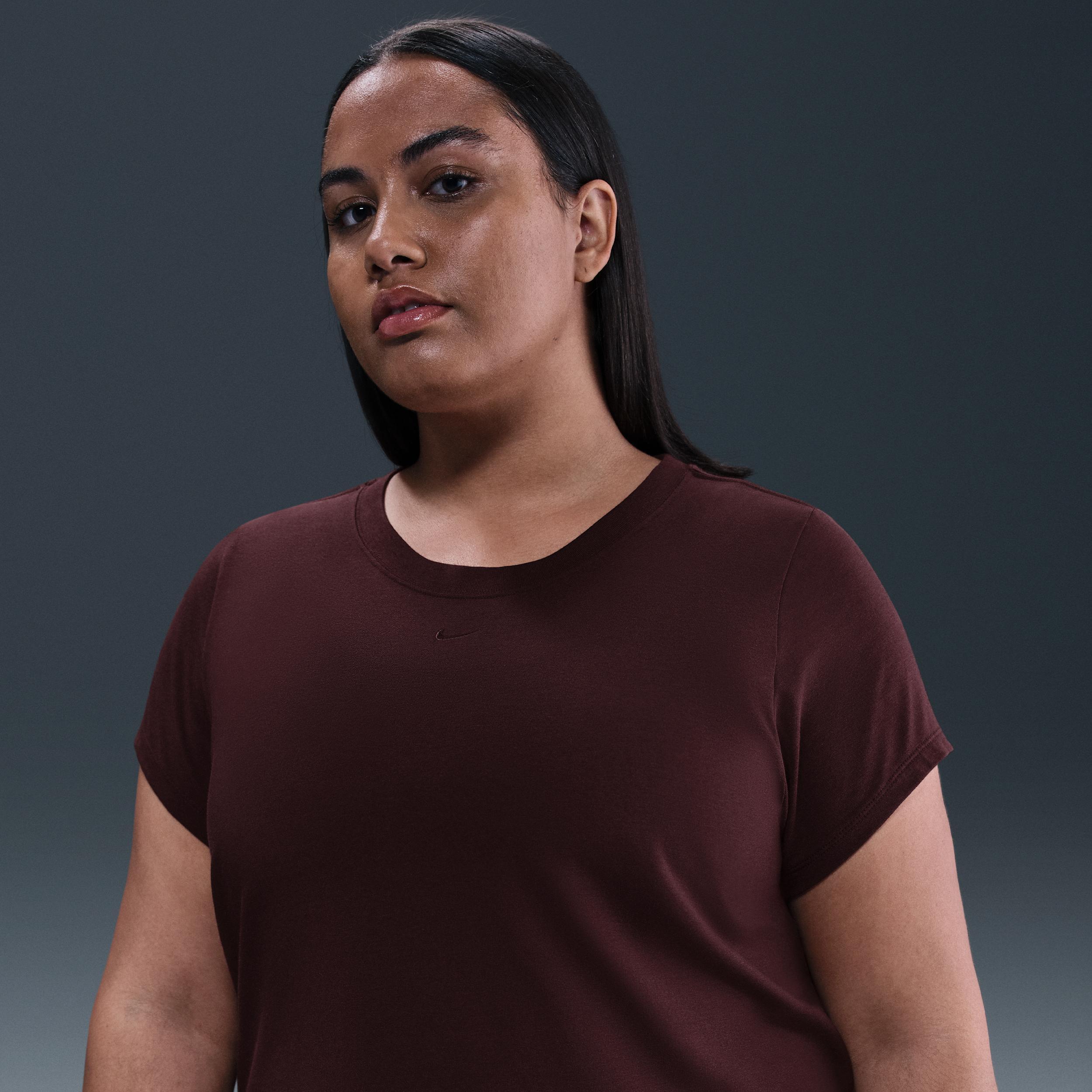 Women's Nike Sportswear Chill Knit Cropped T-Shirt (Plus Size) Product Image