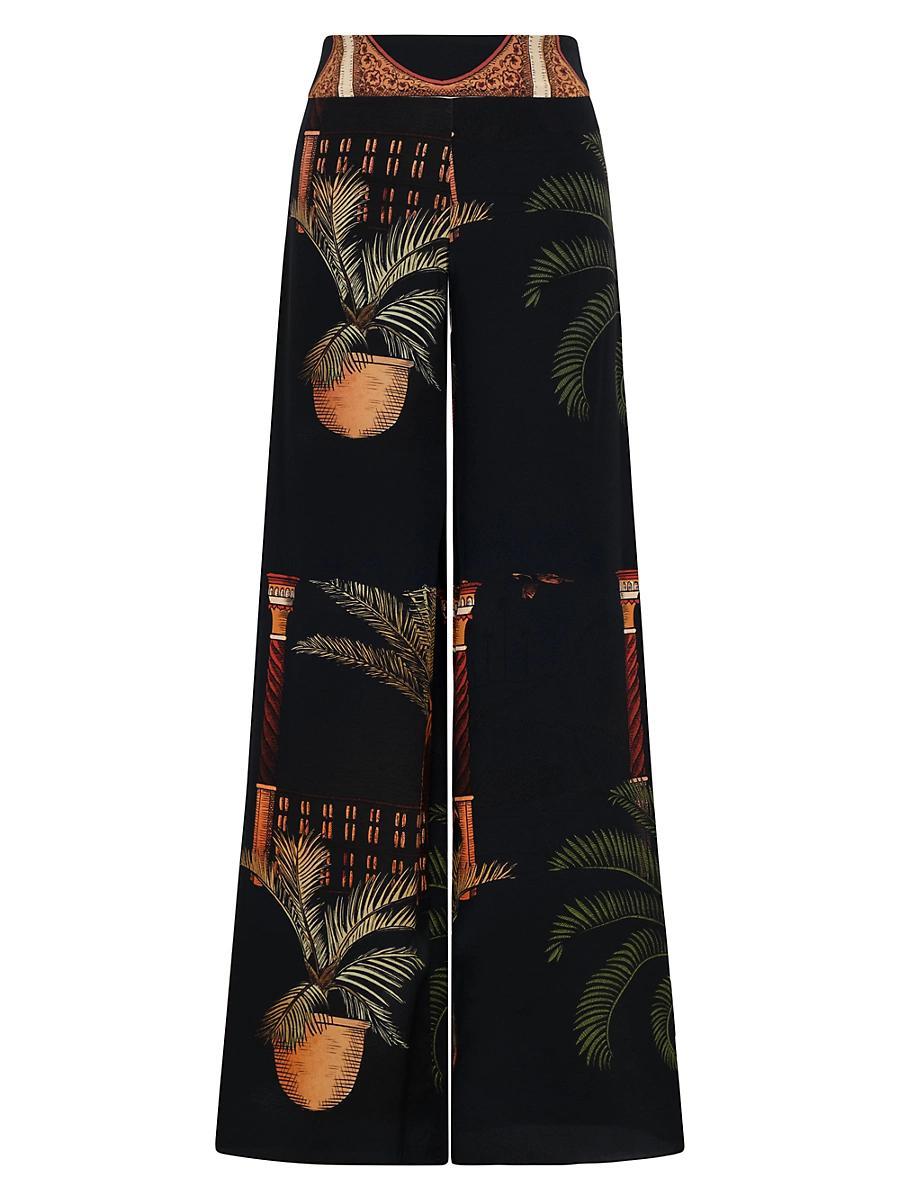 Womens Mystic Motif Wide-Leg Pants Product Image