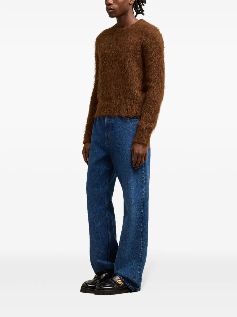 alpaca-mohair blend brushed sweater Product Image