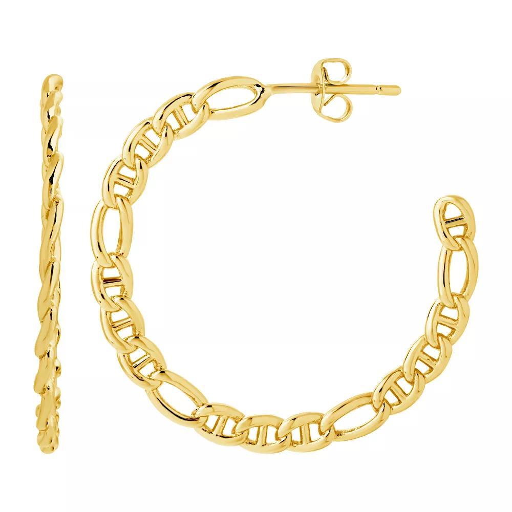 MC Collective Ryley Hoop Earrings, Women's, Gold Tone Product Image