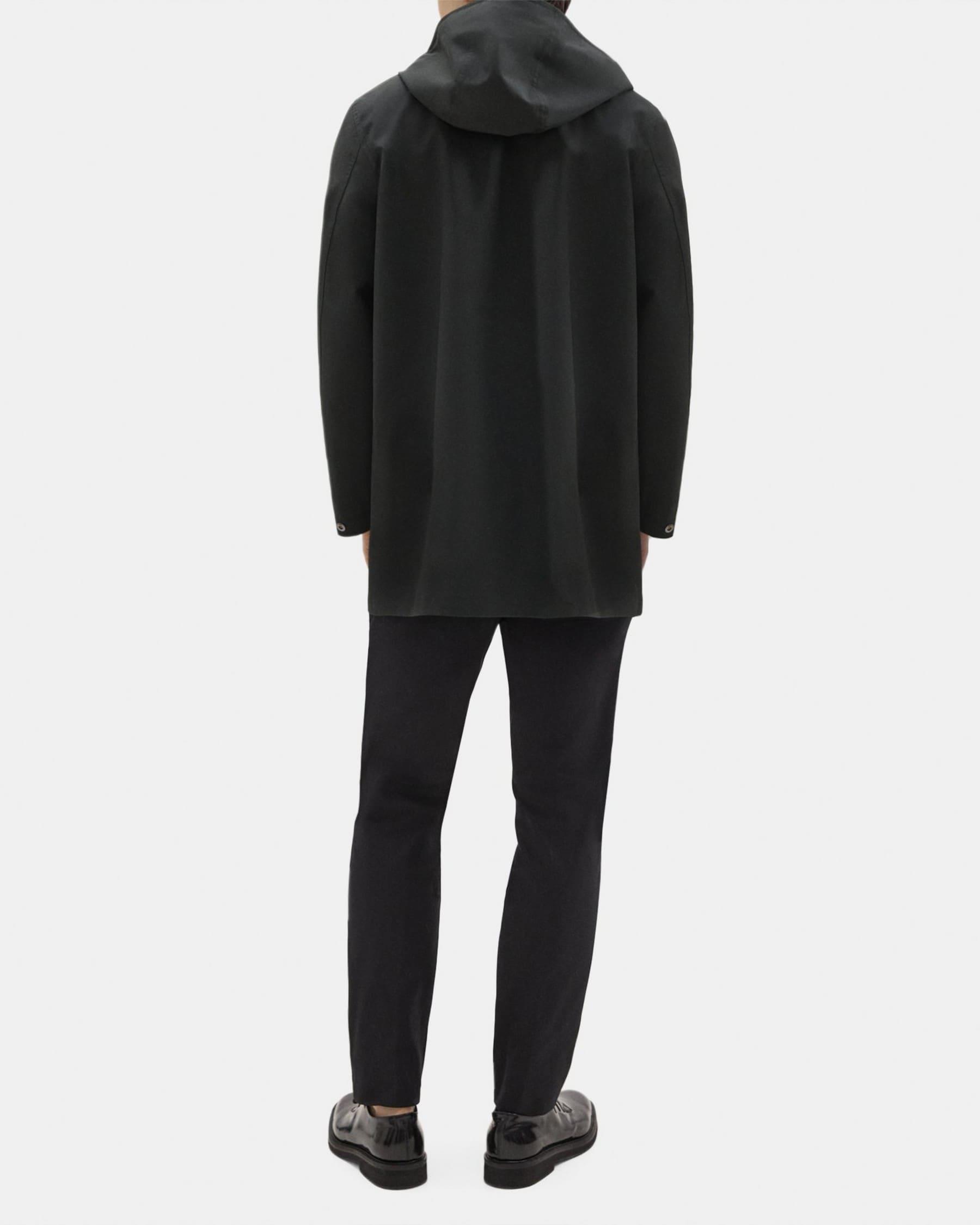 Hooded Raincoat in Poplin Product Image