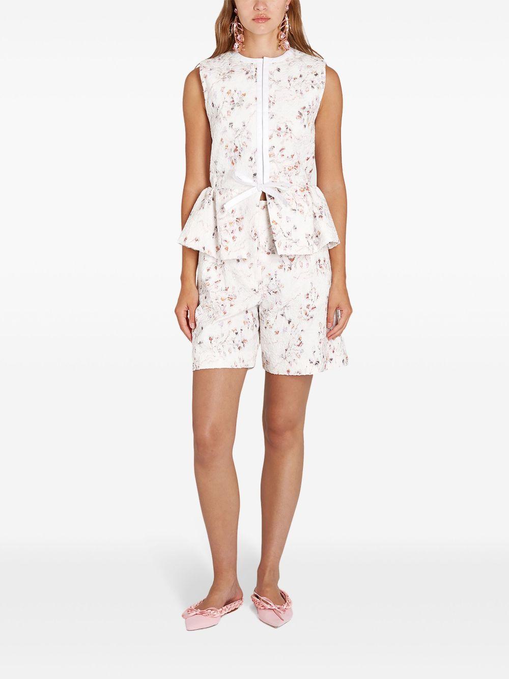 flared jacquard waistcoat Product Image