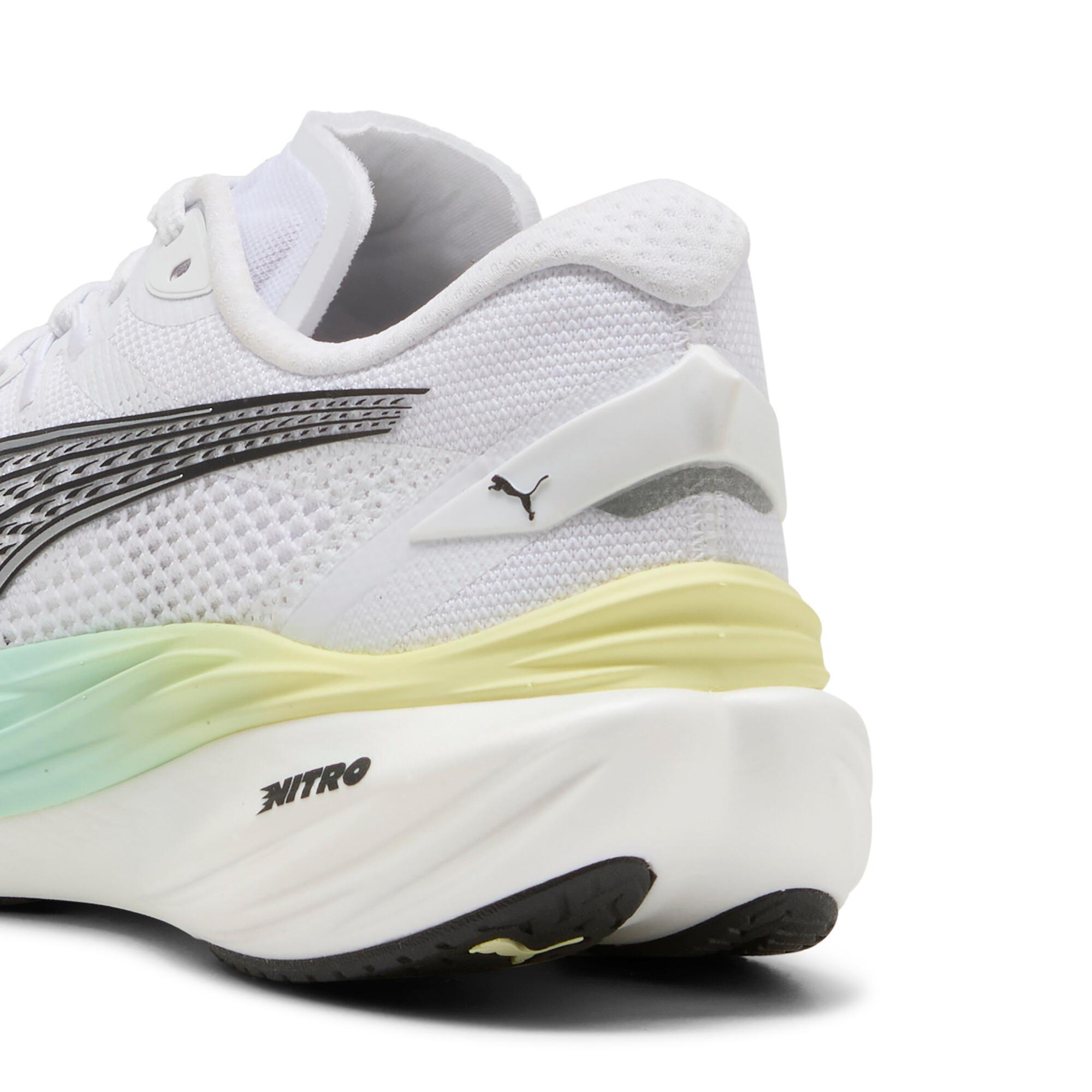 PUMA Deviate NITROâ¢ 3 Women's Running Shoes in White/Mint Melt Product Image